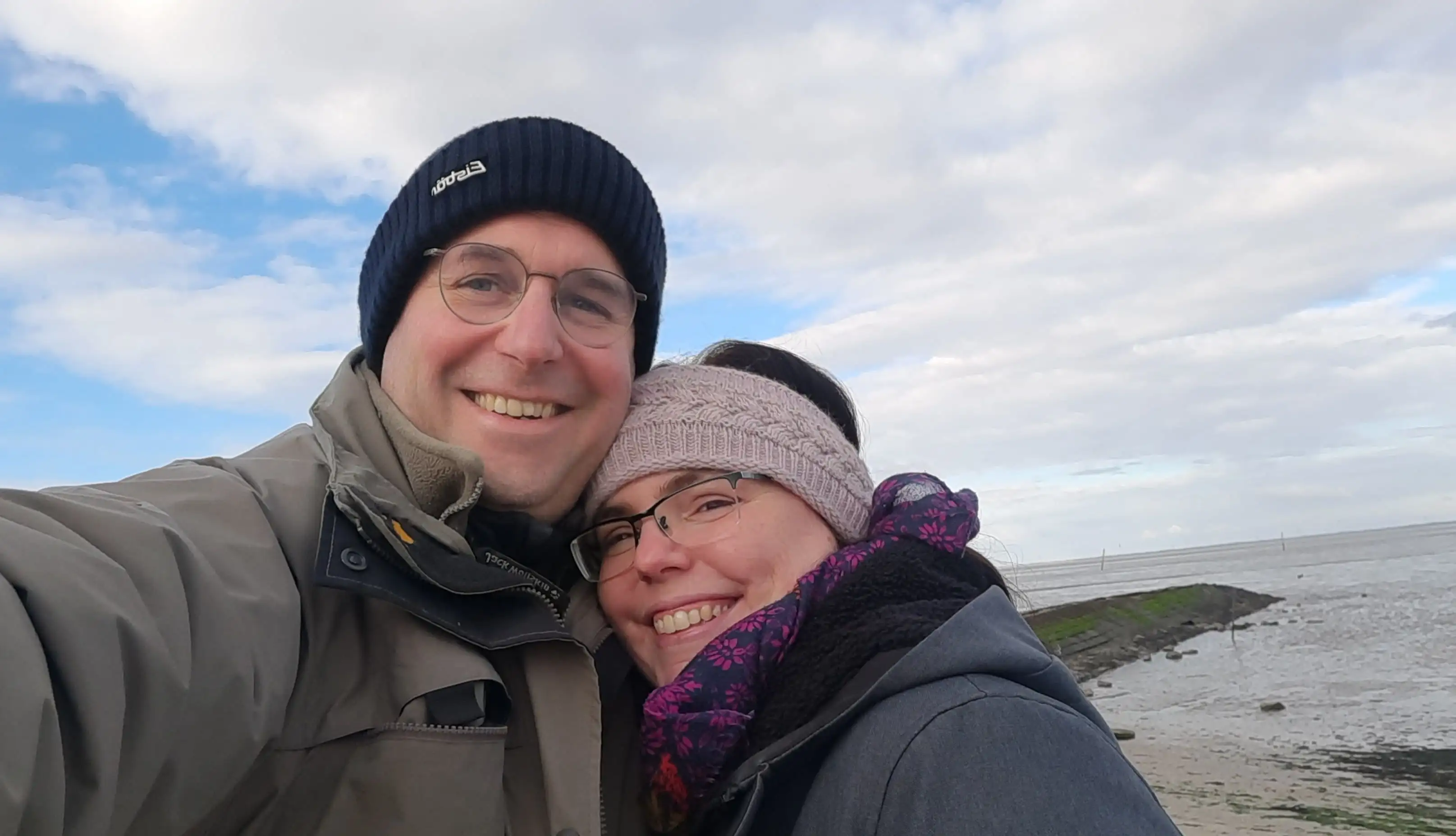 Gastgeberin Anne mit Klaus Bessrich